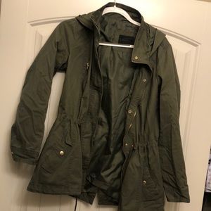dark army green utility jacket